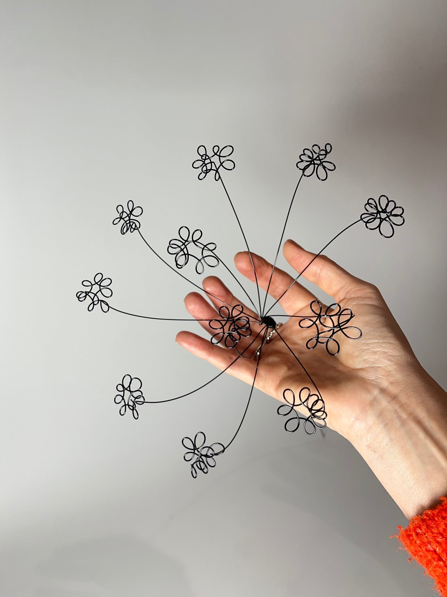 Three Wirework Cow Parsley Florals