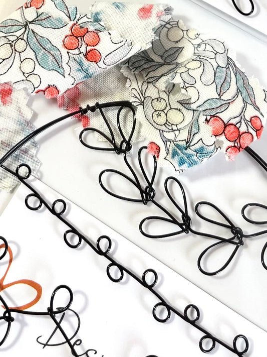 Wirework Bauble with Liberty Fabric Hanger