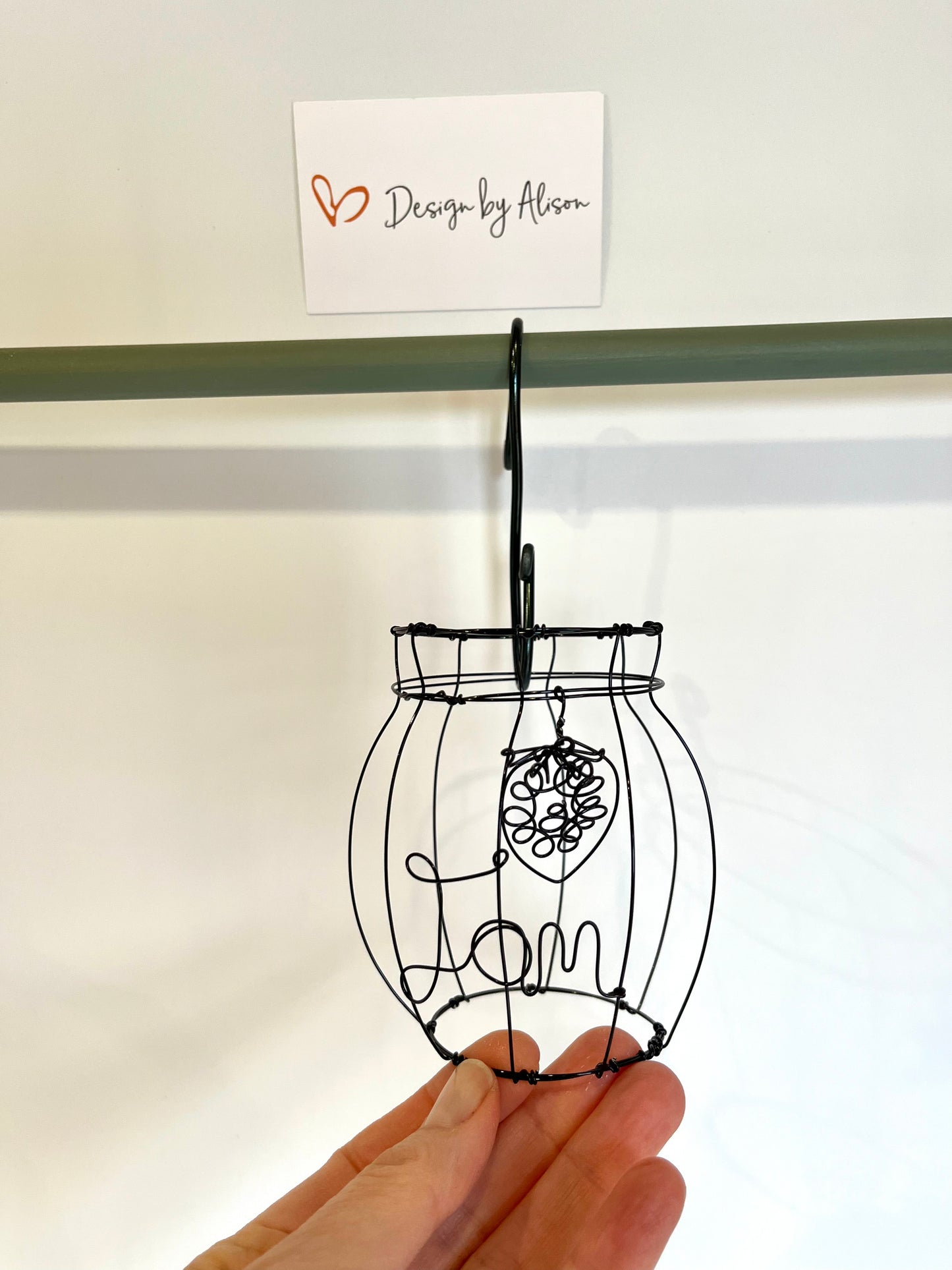 Wirework Strawberry Jam Jar
